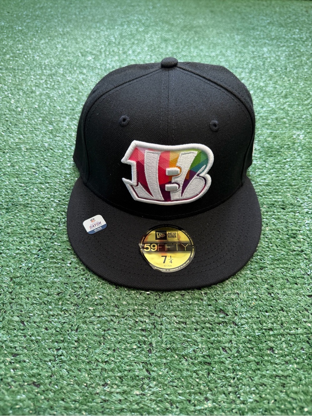 New Era Cincinnati Bengals 23 Crucial Catch Fitted Hat 59Fifty 7 1/4